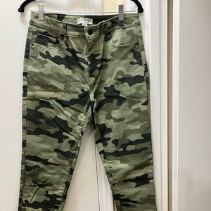 Stretch Denim Camo Jeans